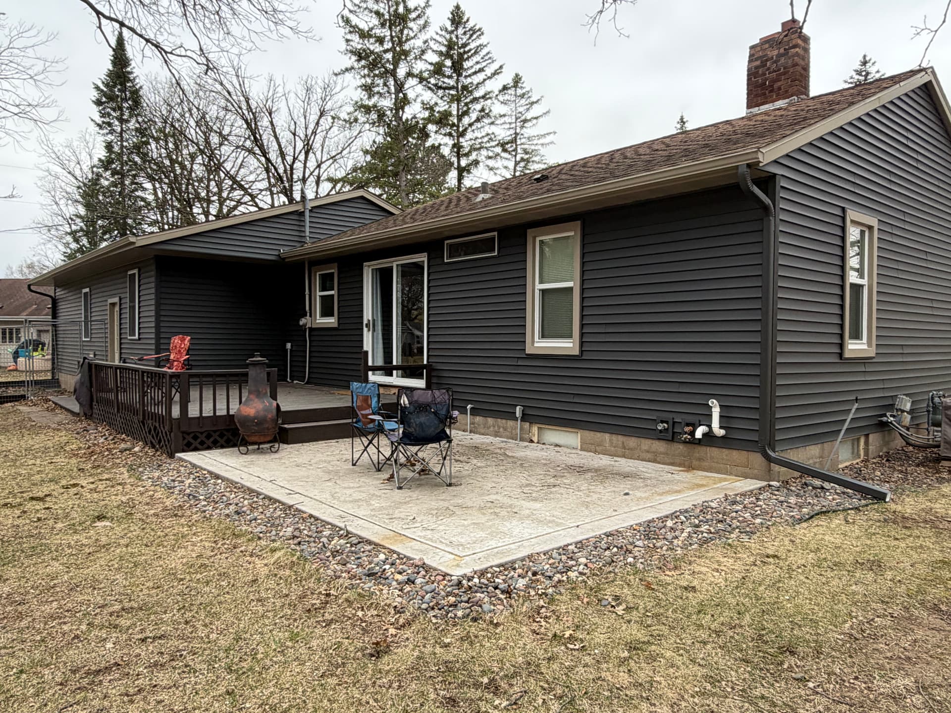 Gallery photos for New 5-Inch Gutter System with Color Matched Downspouts in Milaca: Image #1